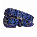 Black-Leather-Strap-with-Black-and-Blue belt