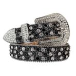 Black-Shimmer-Leather-with-White-and-Black belt