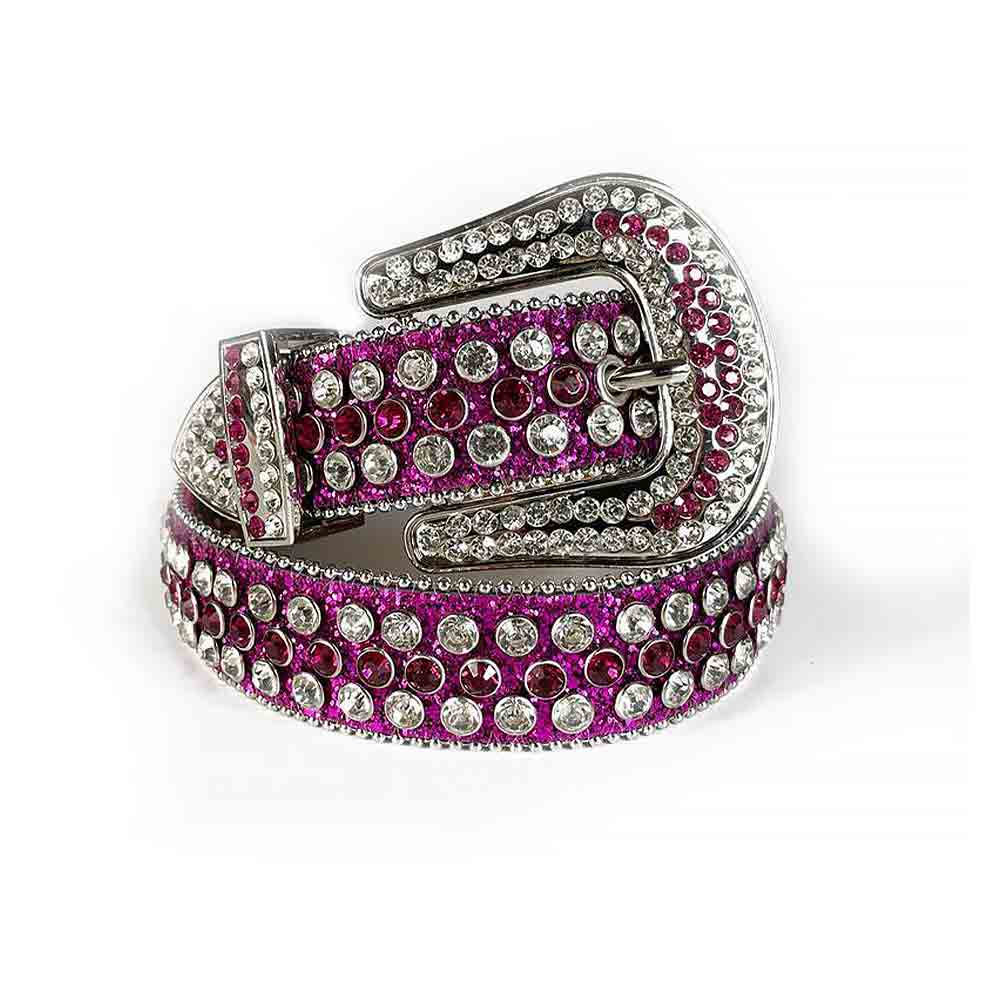 Fuchsia-Shimmer-with-White-and-Purple belt