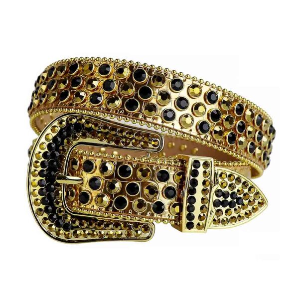 Gold-Strap-with-Gold-and-Black belt