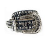 Navy-Strap-Silver-White belt