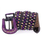 RRB-black-purple-diamond belt