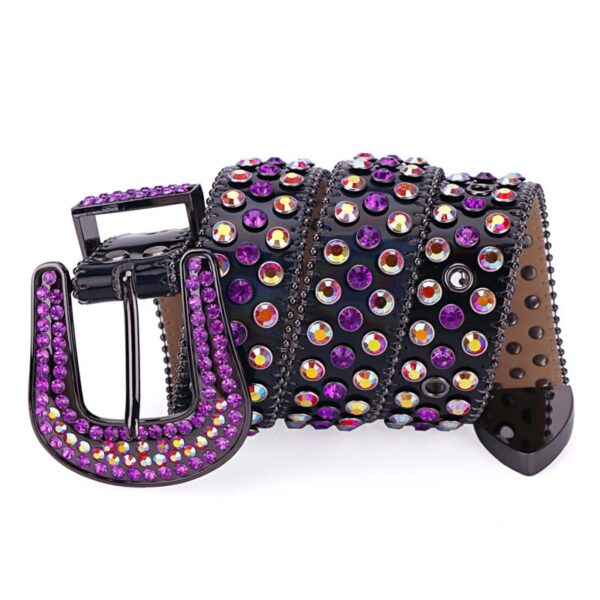 RRB-black-purple-diamond belt