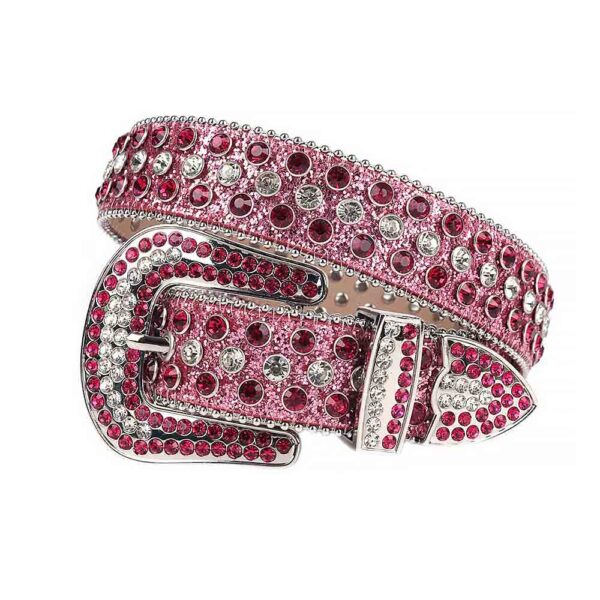 Reddish-Purple-Shimmer-White belt