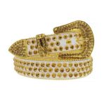 White-Leather-Strap-with-Gold belt