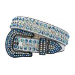 White-Leather-Strap-with-Iridescent-and-Multi-Blue belt