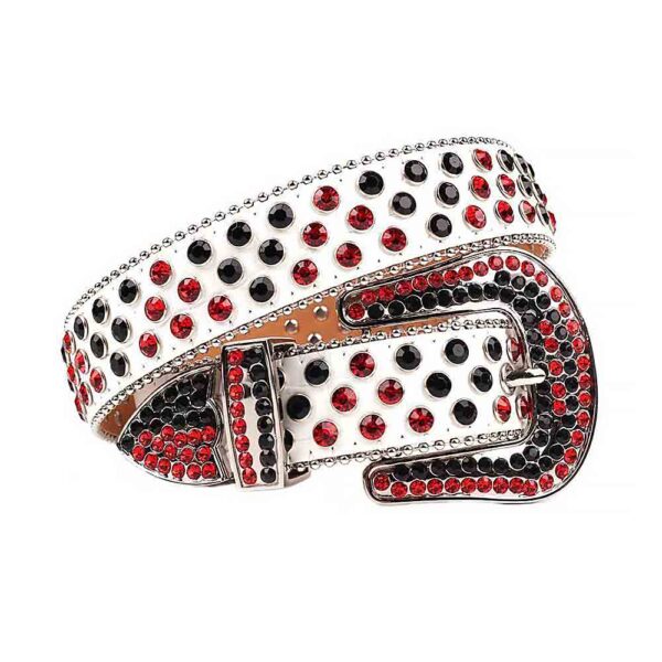 White-Leather-Strap-with-Red-and-Black belt