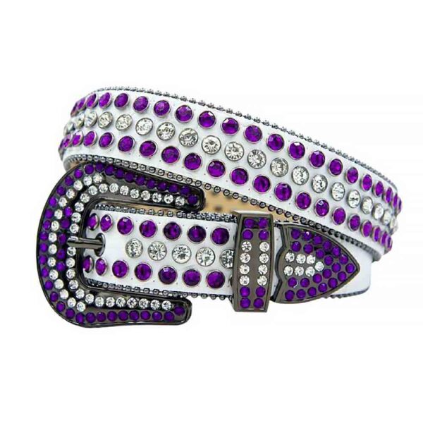 White-Leather-with-Purple-and-White belt
