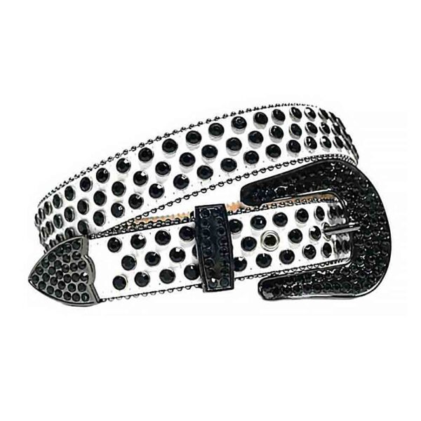 White-Strap-With-Black belt