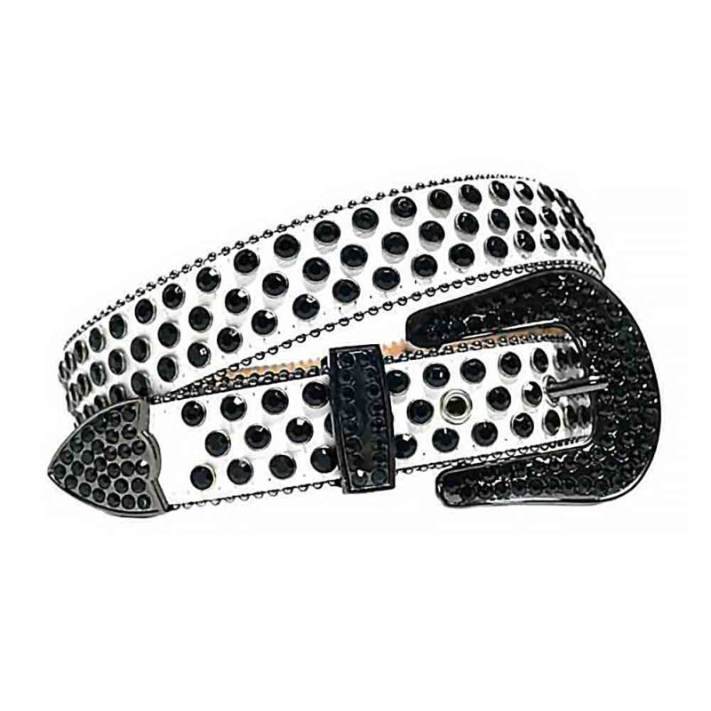 White-Strap-With-Black belt