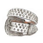 White-Strap-With-Diamond-White belt