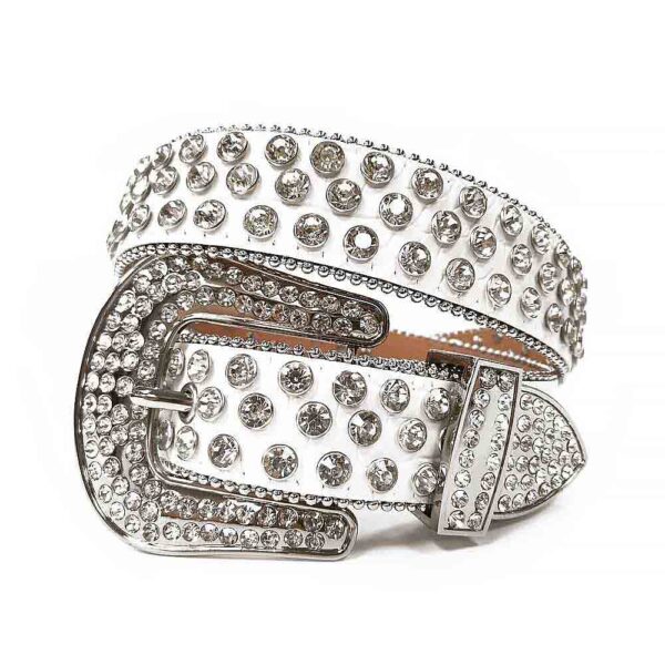 White-Strap-With-Diamond-White belt
