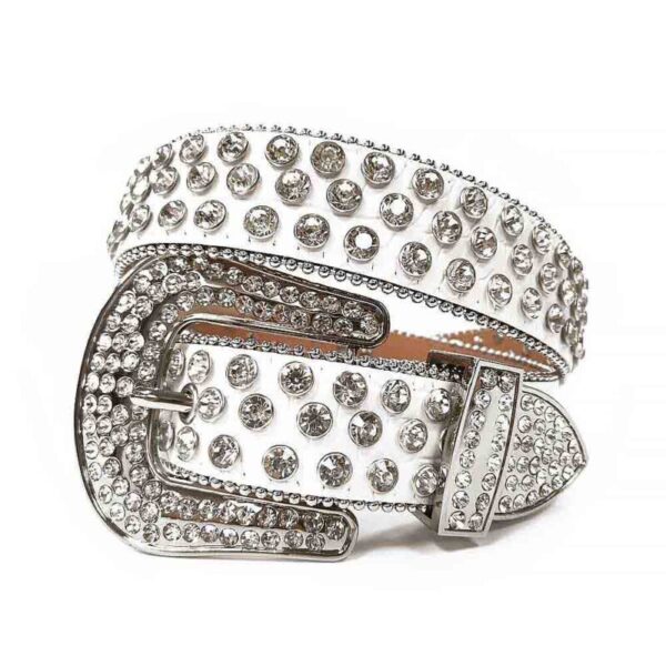 White-Strap-With-Diamond-White belt