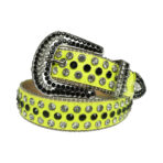 yellow-strap-rhinestone-belt