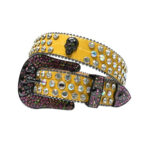 yellow-strap-rhinestone-belt