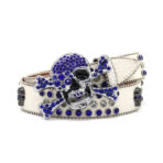 White-strap-rhinestone-belt
