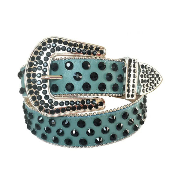 green-strap-rhinestone-belt