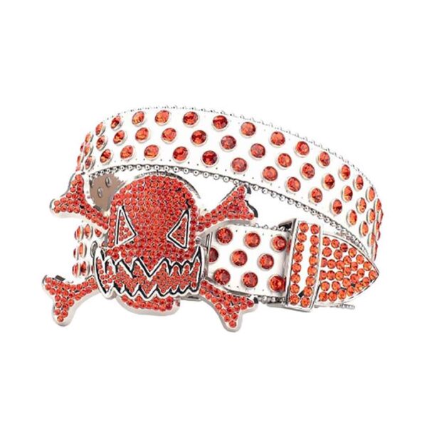 White-strap-rhinestone-belt