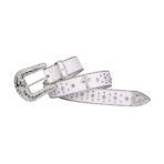 White-strap-rhinestone-belt