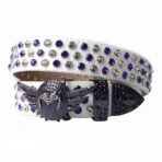 White-strap-rhinestone-belt