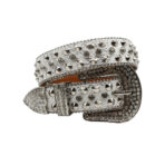 White-strap-rhinestone-belt
