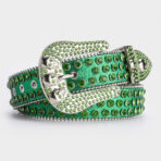 green-strap-rhinestone-belt