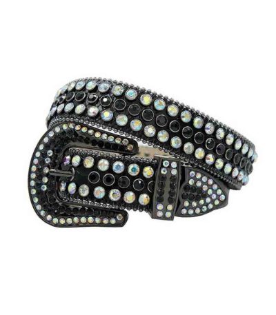Black-Leather-Strap-with-Multi-Color-and-Black belt
