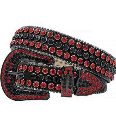 Black-Leather-Strap-with-Red-and-Black belt